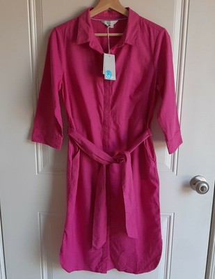 boden freya linen shirt dress