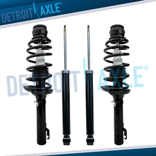 Front Struts w/ Springs + Rear Shock Absorbers for Volkswagen Beetle Jetta Golf