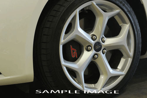 2013-2018 Ford Focus "ST" Front Rear Glossy Black MGP Brake Disc Caliper Covers - Picture 6 of 10