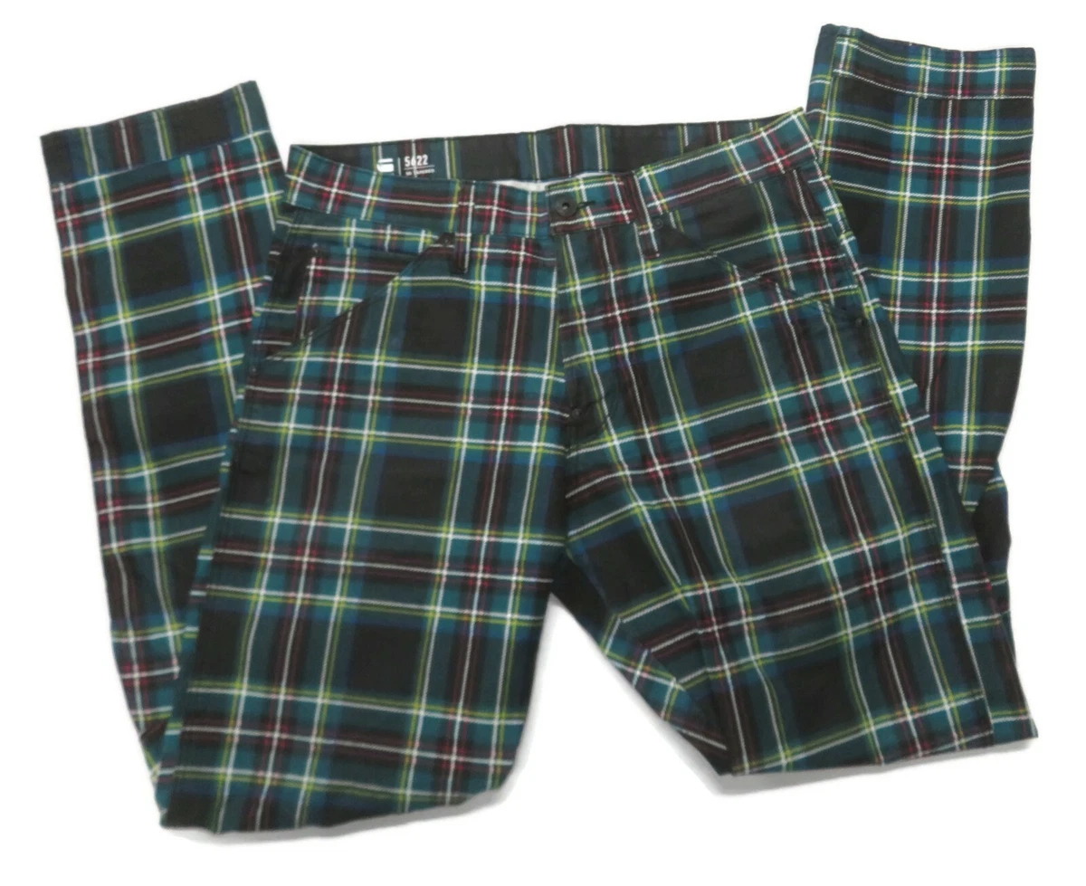 G star raw 2025 plaid pants