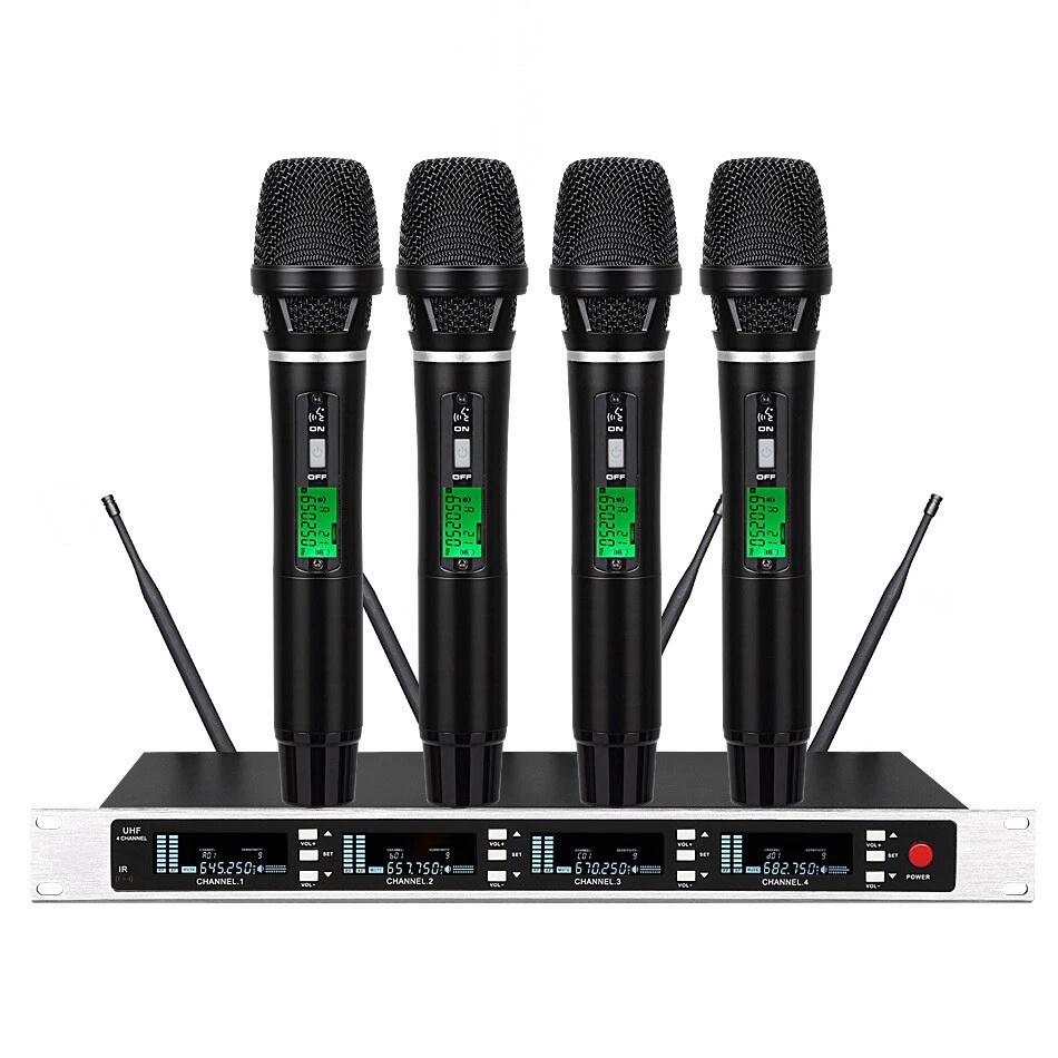 Wireless Vocal Microphone for Shure sm58 Wireless 4 Channel Handheld  Diversity