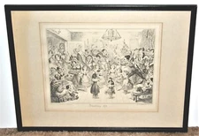 George Cruikshank Engraving Breaking Up