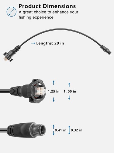 010-12531-01 for Garmin Marine Network Adapter Cable Small Male To Large RJ-45 - Afbeelding 13 van 14