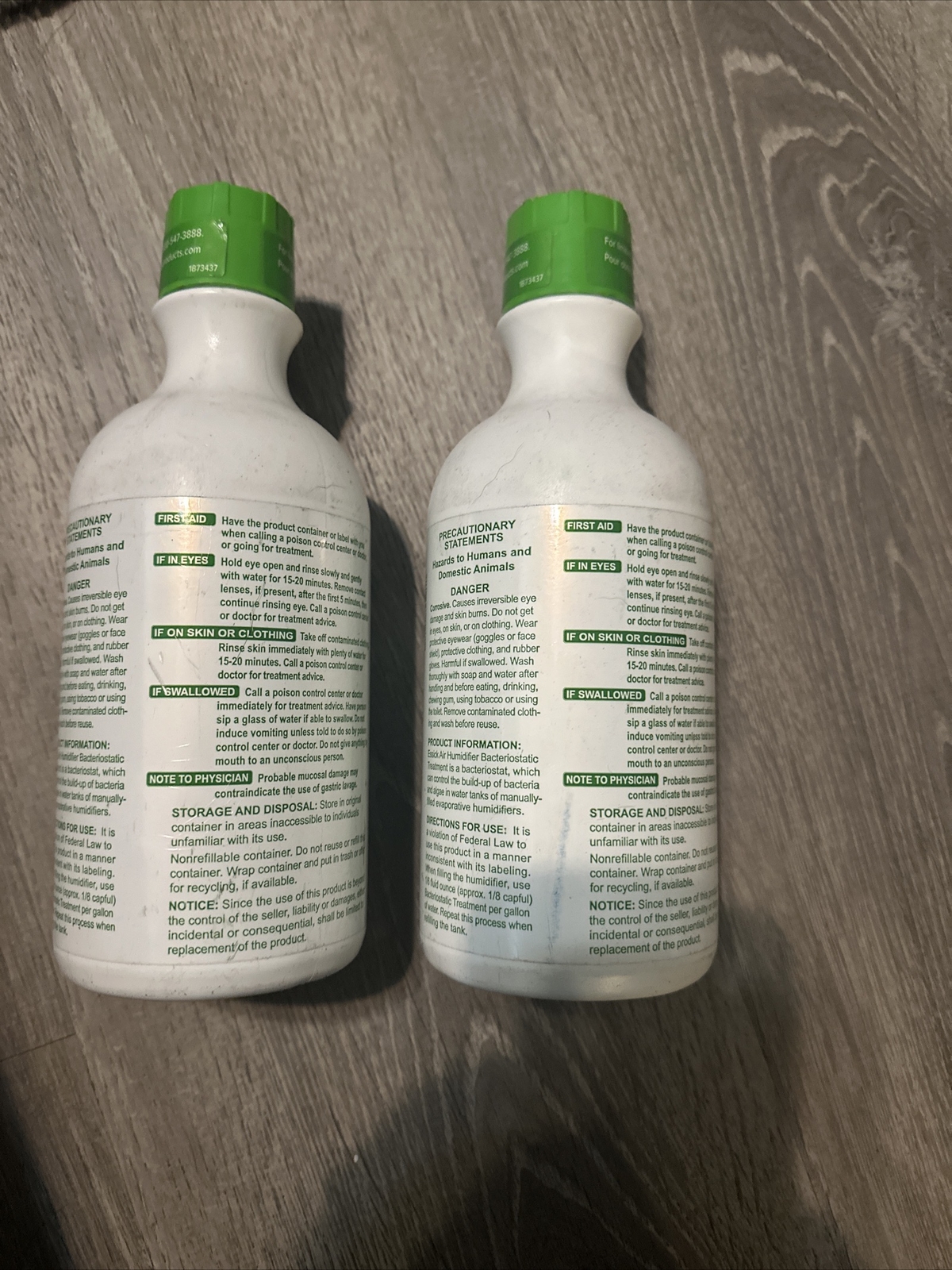 2 ESSICK AIR 1970 HUMIDIFIER BACTERIOSTATIC TREATMENT FIGHTS BACTERIA/ALGAE 2QT