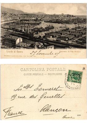 CPA AK Erinnerung an GENUA Panorama von Villa Rosazza ITALY (532176)