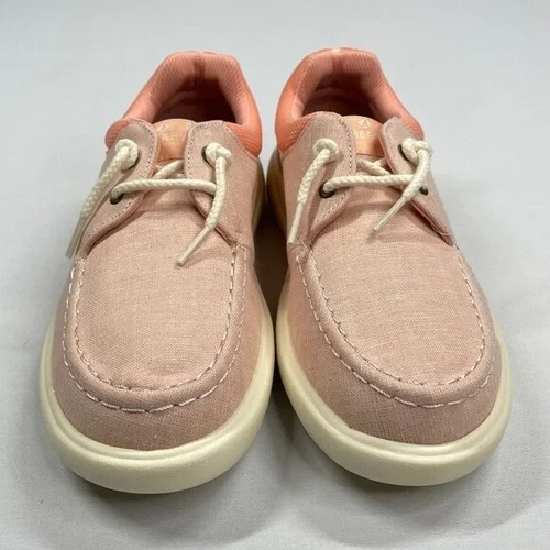 NEW Sperry Shoes Womens 7 pink captains moc chambray outdoor boat - Picture 3 of 10