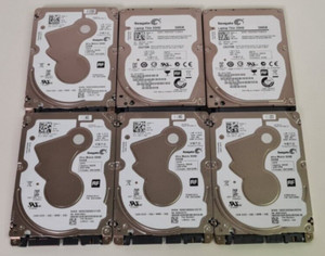 Restposten 6x500GB 2,5 Zoll 7MM SSHD Laufwerke/SATA/5,4K/getestet/Preis inkl. MwSt.