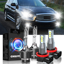 For Infiniti Jx35 2013 - Front Hid Headlights Highlow Beam Fog Light 4 Bulbs