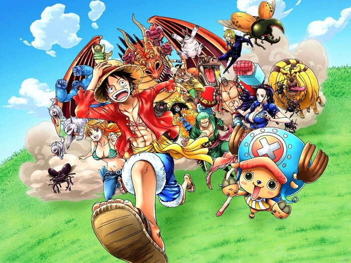 One Piece Characters Anime Poster