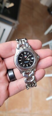 Tag Heuer WG1118.BA0423 Mens SEL Sport Series Quartz Watch Black Silver S99.306