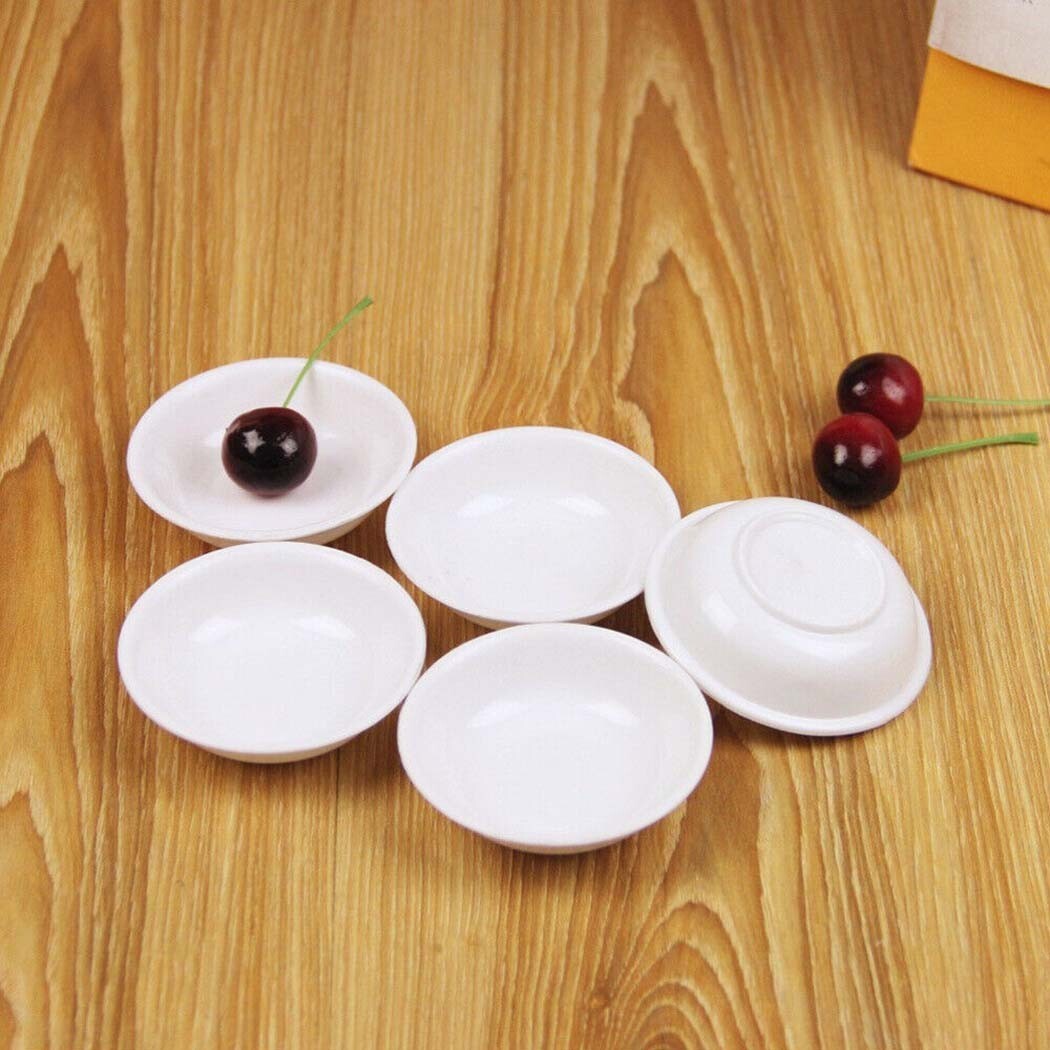 40pcs Dipping Soy Sauce Cup Plastic Sauce Bowl Seasoning Dish Appetizer-Plates