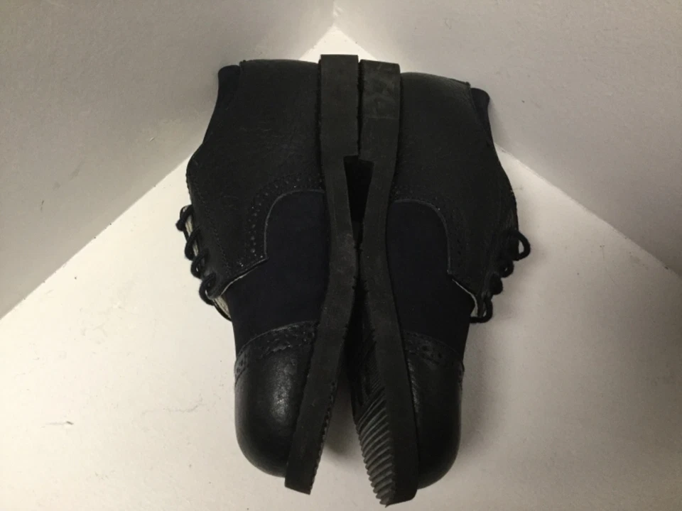 Boy Shoes Toddler Size 13 Black Wingtips Baby Iris De Osu F38 - Image 3 of 4
