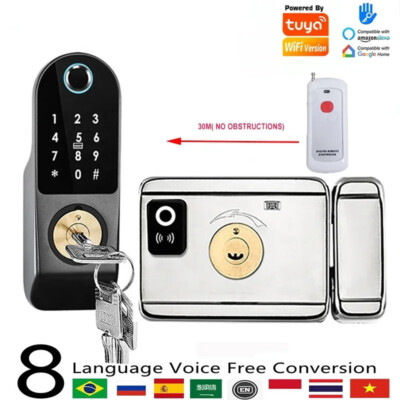 Smart Door Lock Digital Passcode Fingerprint Keyless Biometric Wifi Bluetooth