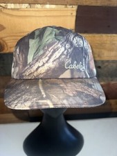 New Vintage Cabela's Store Hunting Camo Strap Back Hat Adjustable Snapback Cap