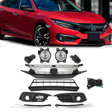 Front Upper Lower Grille&Fog lights&Bezel Set...