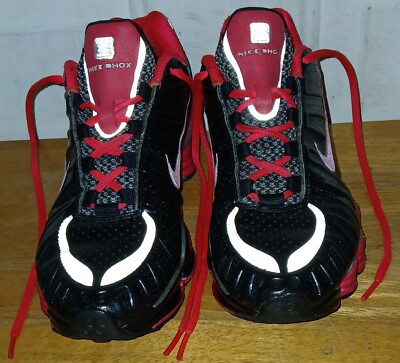 2011 Nike Shox TLX NS DK 488344-061 Black/Red Women's Shoes