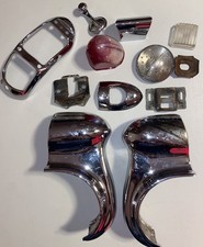1950 To 1952 Oldsmobile Mix Parts Lot Steeriing Light Bumper Damaged