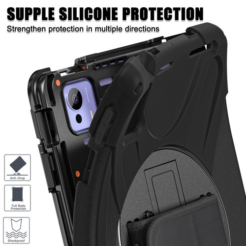 Shockproof Heavy Duty Hand Strap Stand Case Cover for Xiaomi Pad 7 Ultra 14 Inch - Afbeelding 6 van 60