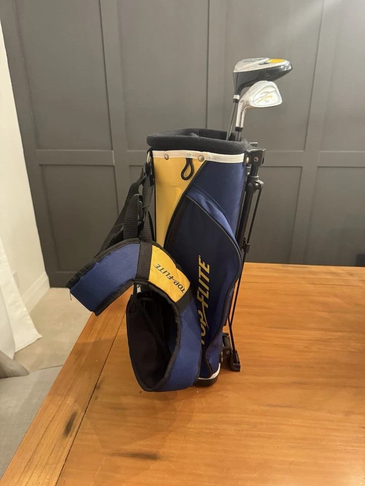 Top Flight XL J Junior Golf Club Set Blue/Yellow Bag Driver And 9 Iron - Image 3 of 3