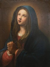 Dipinto. XVII sec. Olio su rame. Cerchia di Simone Pignoni (Firenze, 1611-1698)