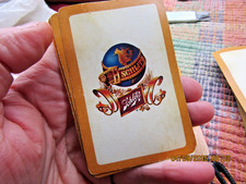 VINTAGE ADVERTISING SCHLITZ BEER PLASTIC COATED FULL DECK OF CARDS (54) !!