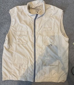 Clearwater Outfitters Mens Fishing Hunting Full Zip Vest Lightweight XL Lined