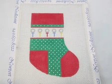 GOLF BALLS MINI STOCKING-STITCH ITS-HANDPAINTED NEEDLEPOINT CANVAS
