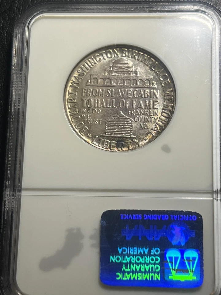 1946 booker t washington half dollar NGC Ms 65 - Image 2 of 4