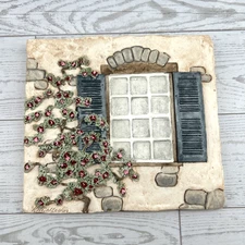 Michael's Summer Breeze Wall Hanging Plaque 3D Window 2214 Country Shutters