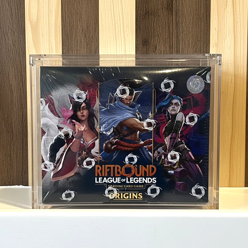 Riftbound Booster Box Acrylic Display Case League of Legends Magnetic 99% UVR
