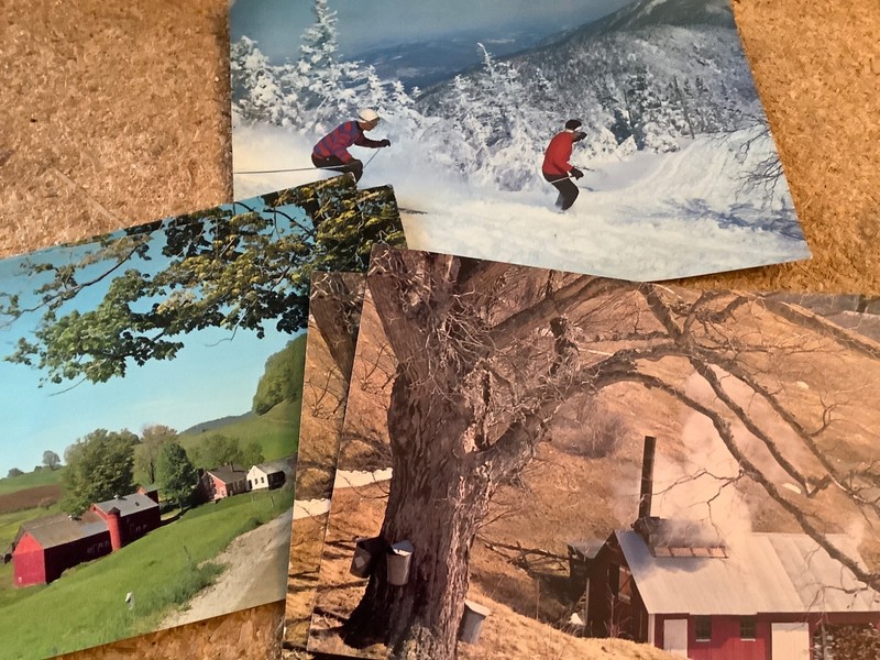 5 8 1/2" x 5 1/2" postcards by Nat'l Life Insurance of VT various photos