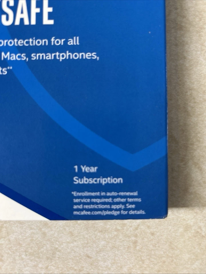 McAfee Total Protection 5 Devices 1 Year Brand New Sealed - Image 3 of 4