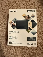 PNY Elite 480GB Portable SSD External Hard Drive