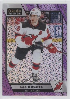 2023-24 O-Pee-Chee Platinum Violet Pixels 205/299 Jack Hughes #10 11f7