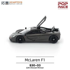 POP RACE XCartoys 1 64 McLaren F1 Diecast S30 02 Black Metal Model New