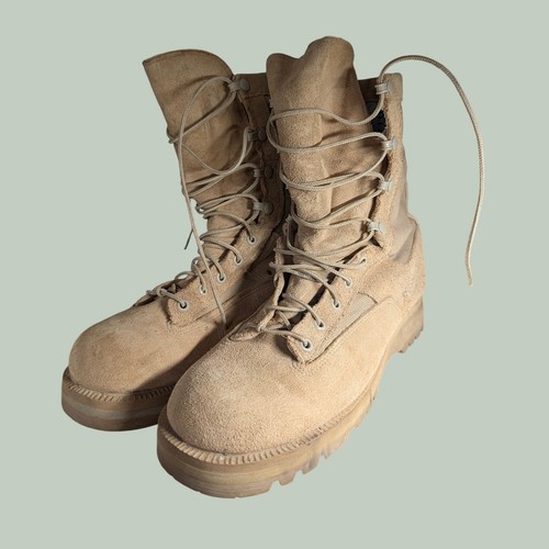 Belleville 790 Waterproof Combat Boots Mens 10 R Tan Desert Suede Vibram GoreTex