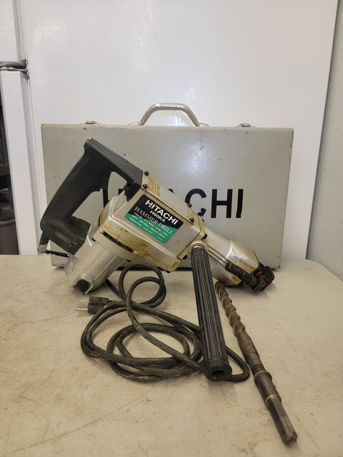 Rare Hitachi Koki H60KA Heavy Duty Hammer Drill With Case