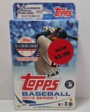 Topps 2013 Series 1 Baseball Hanger Box, Factory Sealed, Blue Parallel Cards