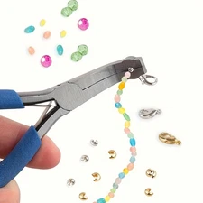 Jewelry Making Pliers - Crescent Clasp Closing Tool for Beading & Jewelry Crafts