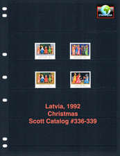 $3.80 Scott Value - 1992 LATVIA Christmas The Three Kings CV MNH NH UMM