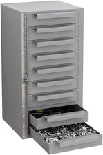 Yeeoy 9-Drawer Storage Cabinet, Lockable Steel Tool Chest Parts Organizer