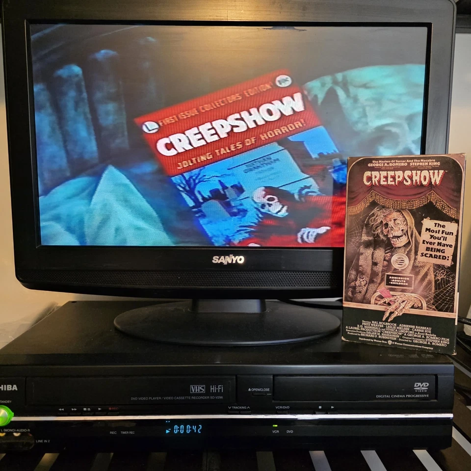 Creepshow (VHS 1982) Warner Home Video Horror Stephen King George Romero — 第 4/4 张图片