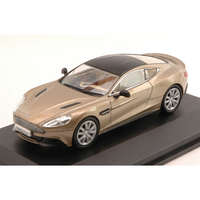 Aston Martin Vanquish Coupe' 2001 Gold With Black Roof 1:43 Oxford Auto Stradali