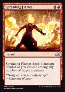 Spreading Flames #143 Uncommon Eldritch Moon Magic: The Gathering