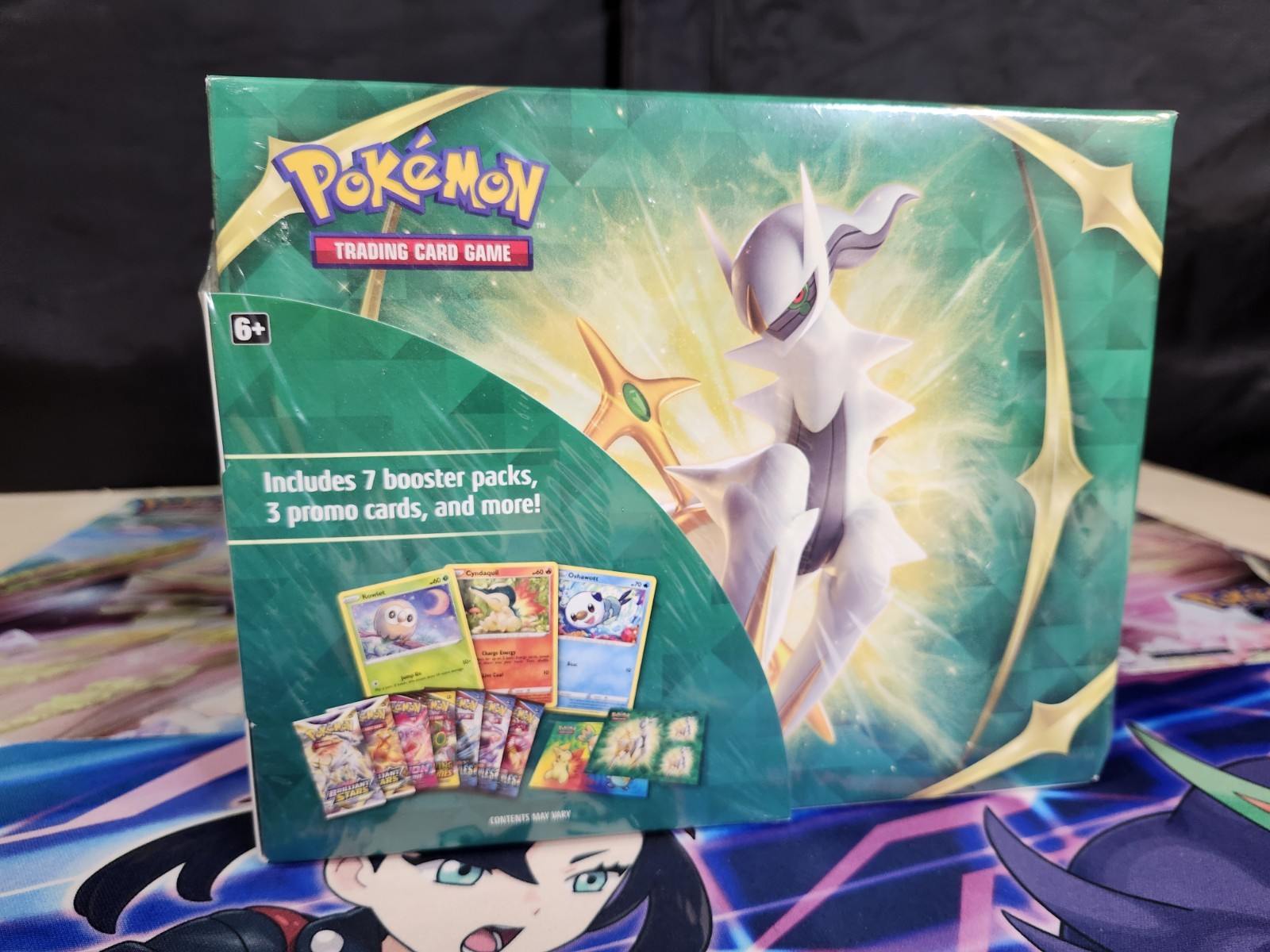 Pokemon Arceus Collector Bundle Sealed, 7 Booster Packs- Small hole in seal
