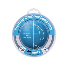 40 lb Pre-Tied Dropper Loop Rigs. Fishing Line Spool. Loops 18 Inches Apart w...