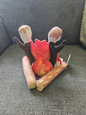 PCS Pretend Camping Campfire Toys Plush Felt Playset Kids Firepit S'mores  A2