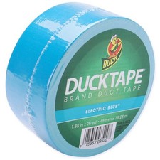 Duck Colored Duct Tape - 1.88" Width X 60 Ft Length - 1 Roll - Blue DUC1311000 