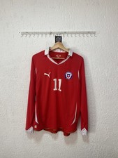 Chile 2011 Puma Home Soccer Jersey LS Men's Sz M 11