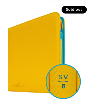 Vault X 1st Edition SV8 Surging Sparks Exo-Tec 9 pocket Zip Binder Pokemon Cards